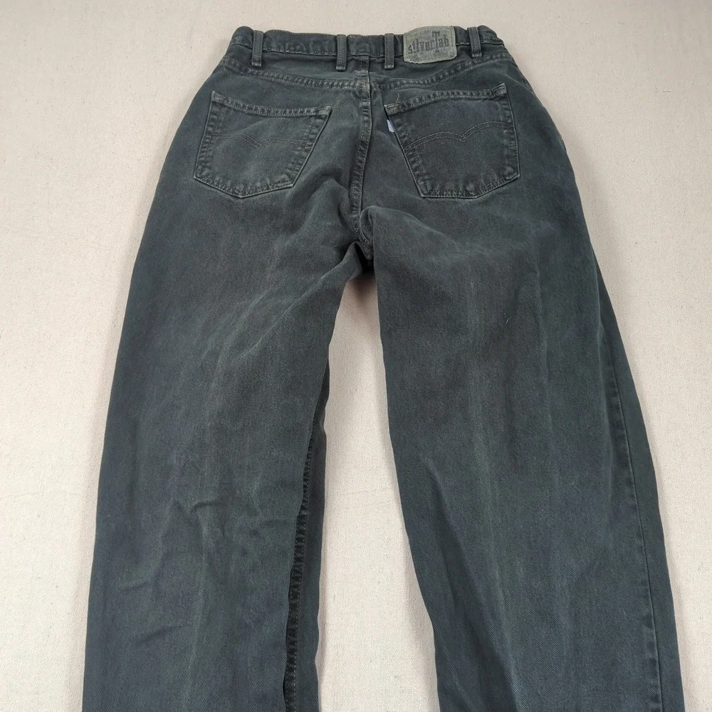 Vintage Levis Jeans Mens 32x34 Black Silvertab Baggy Faded Skater Made in USA